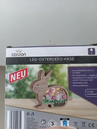 Decorazione LED Pasqua Caszon Coniglio