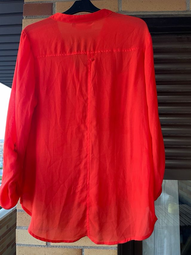 Camisa mujer naranja/rojo talla S