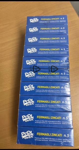 Fermagli Zincati n.5 Pool Over