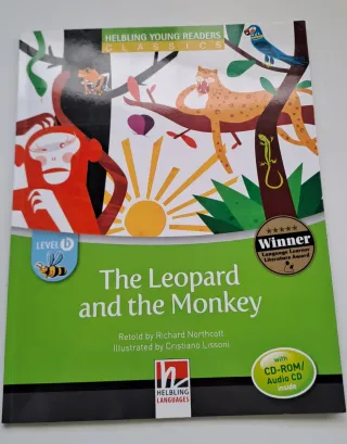 Libro inglés "The Leopard and the Monkey"