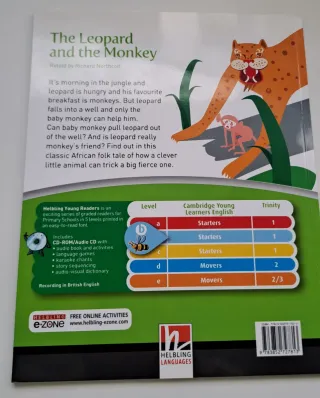 Libro inglés "The Leopard and the Monkey"