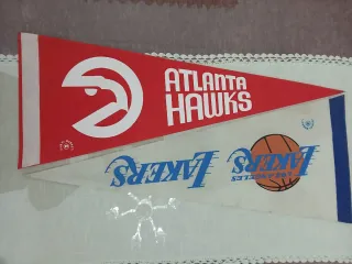 BANDERINES NBA. HAWKS Y LAKERS.
