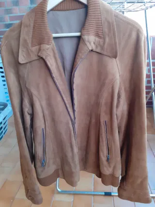 Cazadora ante vintage marrón