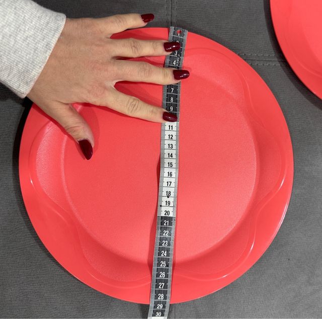 Set 4 Piatti Tupperware colore corallo