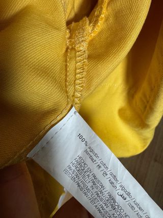 Chaqueta Pull&Bear Algodón Amarillo