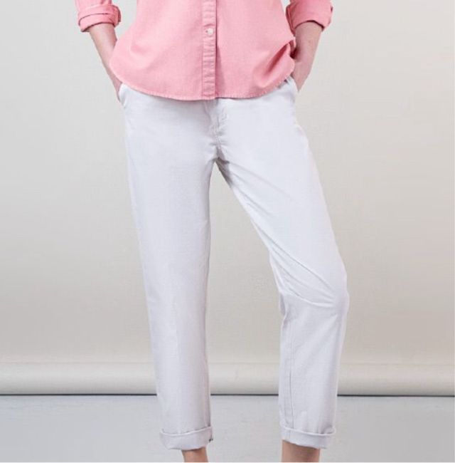 Pantalón chino El Ganso mujer blanco