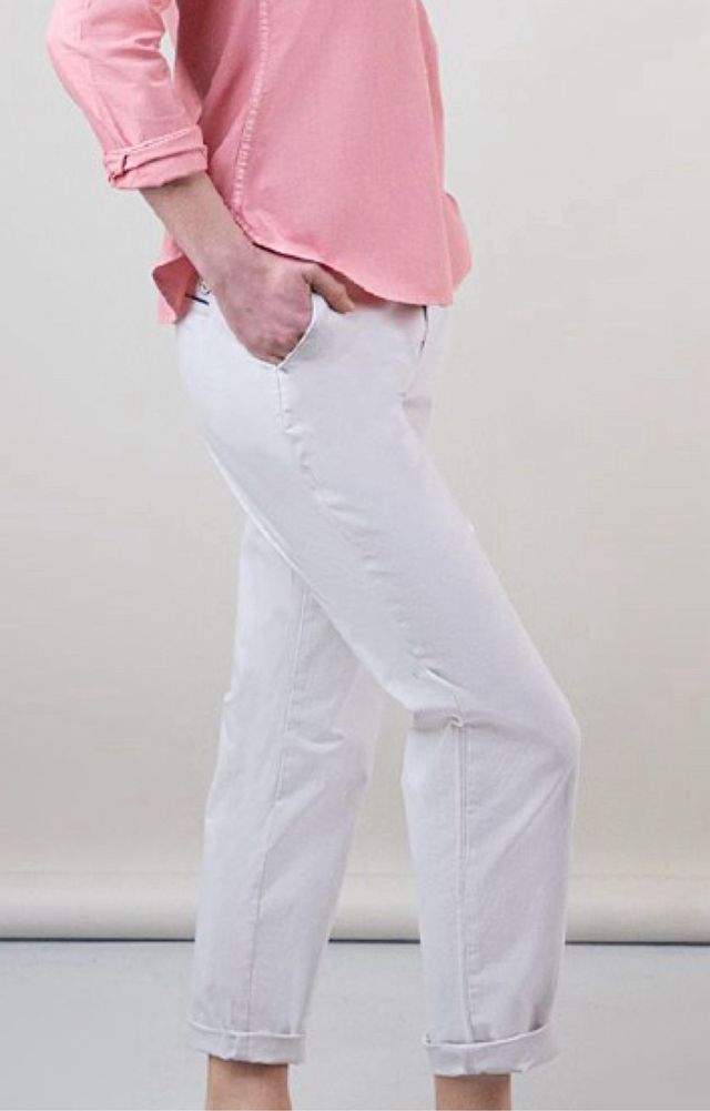 Pantalón chino El Ganso mujer blanco