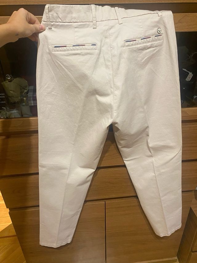 Pantalón chino El Ganso mujer blanco