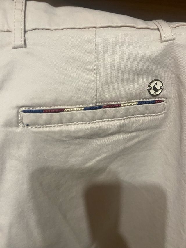 Pantalón chino El Ganso mujer blanco