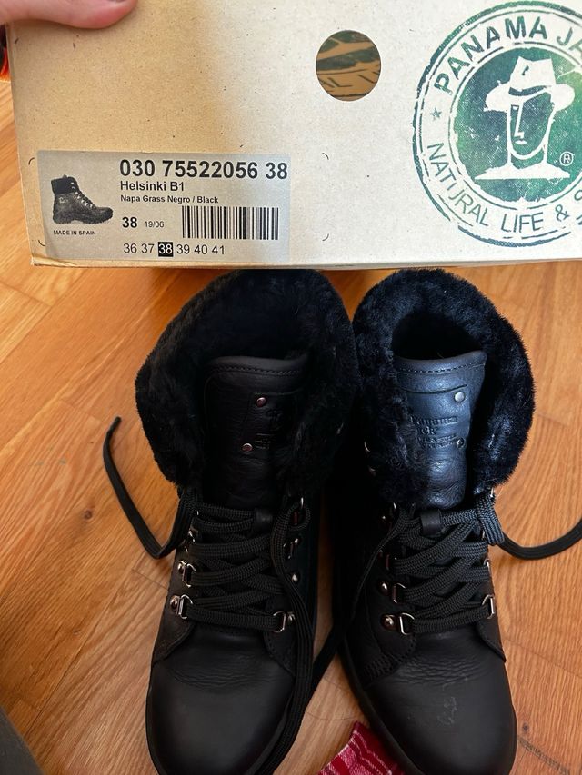 Botas Panama Jack negras mujer