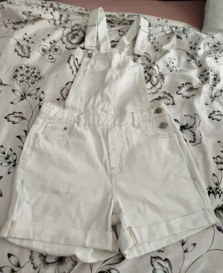 Mono corto vaquero blanco Pimkie