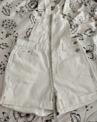 Mono corto vaquero blanco Pimkie