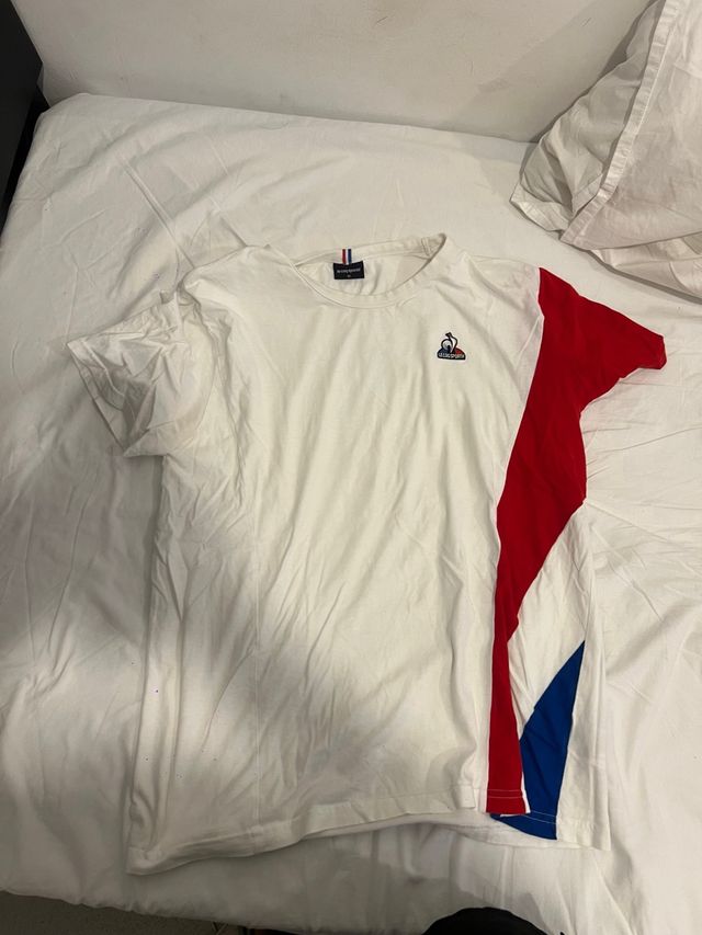Camiseta Le Coq Sportif Blanca con Diseño