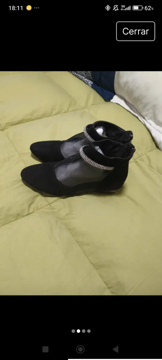 Botines fiesta con pedrería.1 día de uso