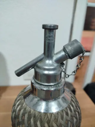 Sifón Inglés Cristal y Metal