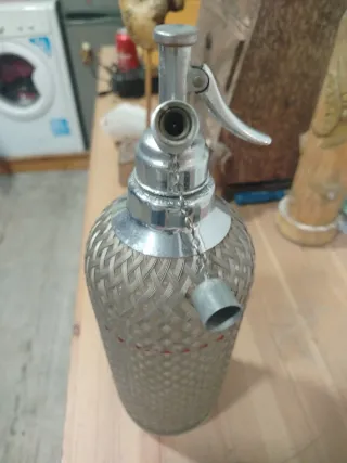 Sifón Inglés Cristal y Metal