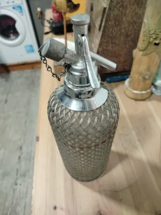 Sifón Inglés Cristal y Metal