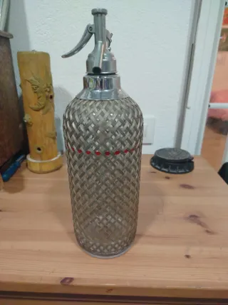 Sifón Inglés Cristal y Metal