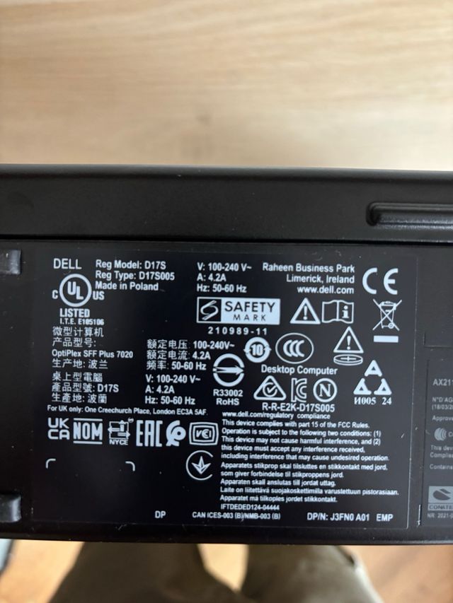 Dell Optiplex 7020 SFF Plus i5