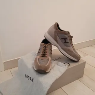 Scarpe Hogan uomo 42 tortora.