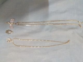 Cadenas de acero chapadas en oro