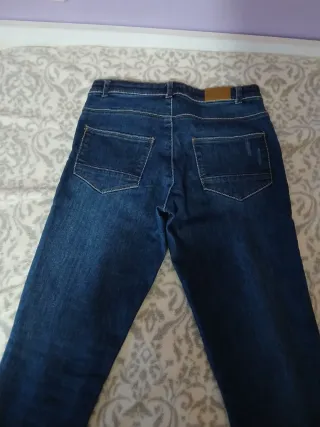 Pantalones vaqueros mujer azul talla s 162 cm