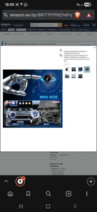 Adaptador CarPlay Inalámbrico NUEVO