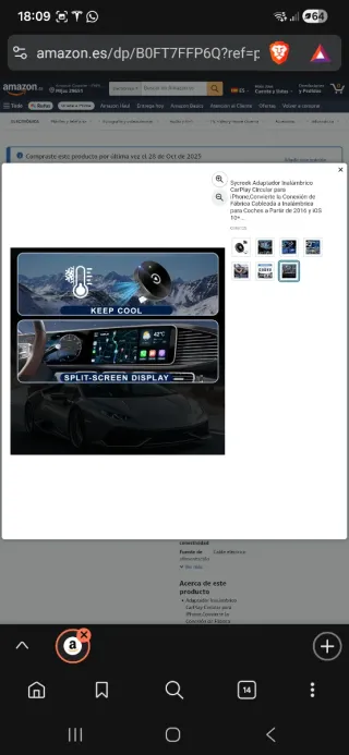 Adaptador CarPlay Inalámbrico NUEVO