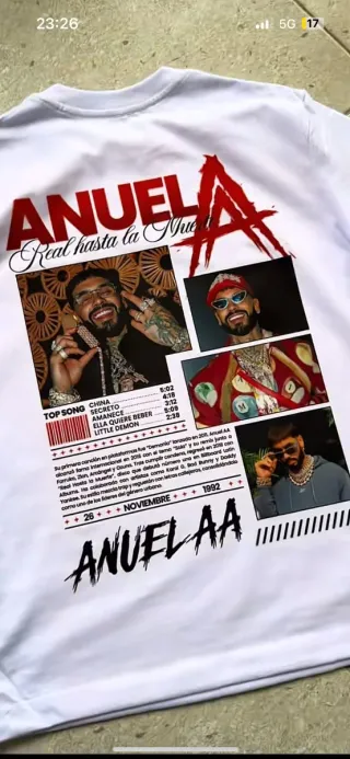 Camiseta Anuel AA Blanca