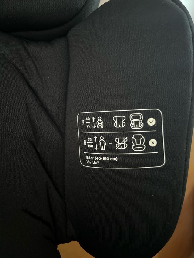 Funda reductora silla bebé negra