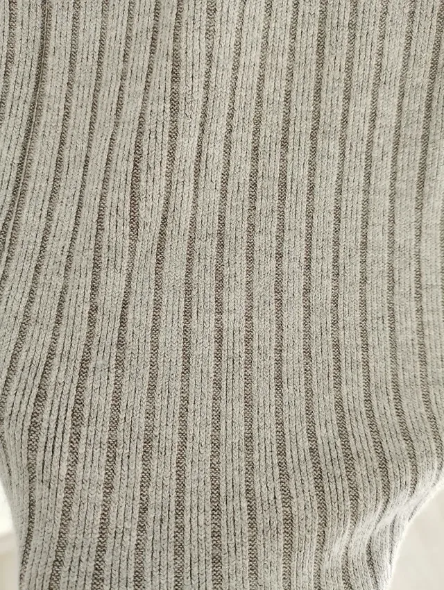 Vestido Zara Gris Manga Larga Talla S