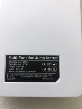 Arrancador Coche/Furgo/Moto Portátil Nuevo