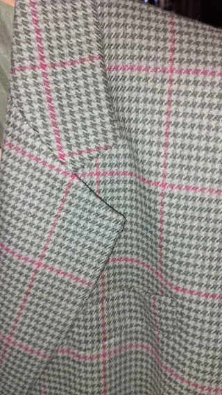 Giacca donna pied de poule verde Maska