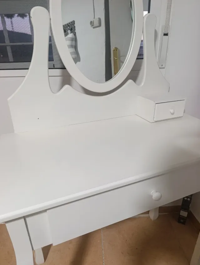 Tocador/escritorio blanco madera