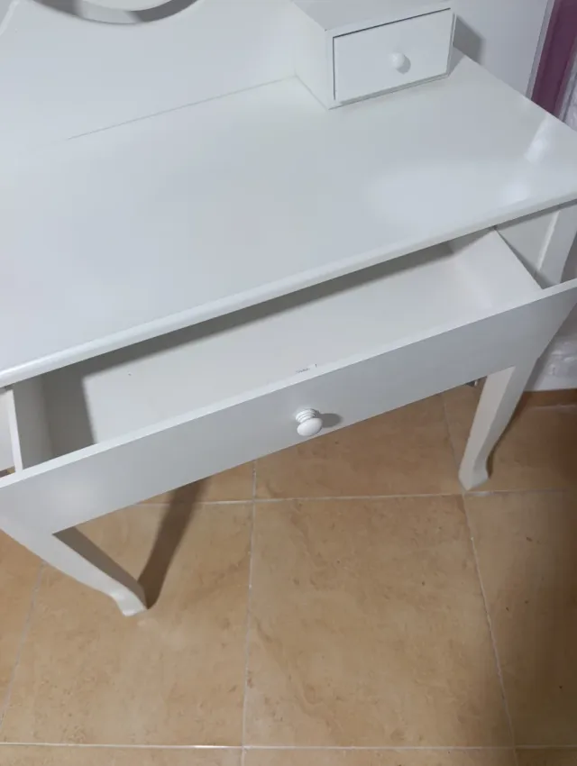 Tocador/escritorio blanco madera
