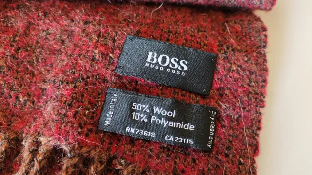 Bufanda Hugo Boss lana granate
