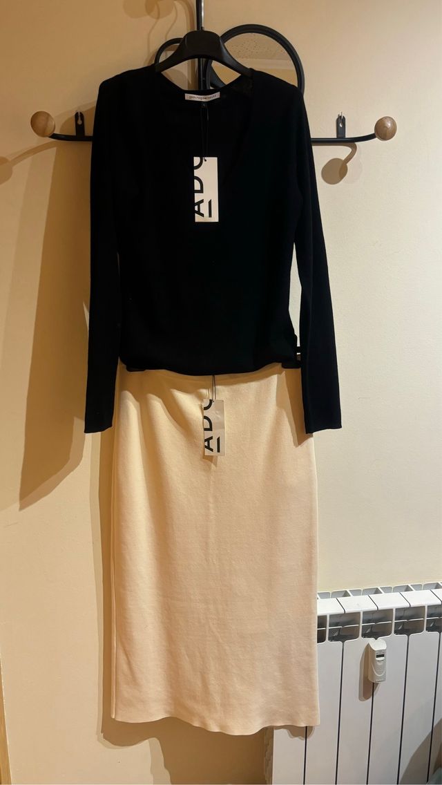 Conjunto Falda y Jersey Adolfo Domínguez Talla L