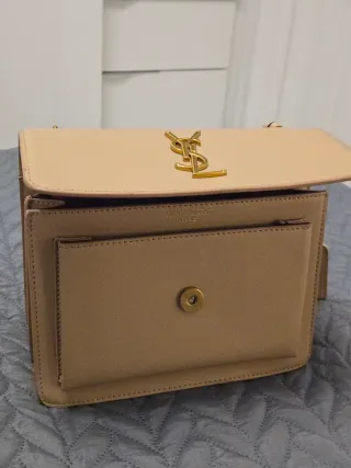 Bolso YSL Sunset Mediano Beige