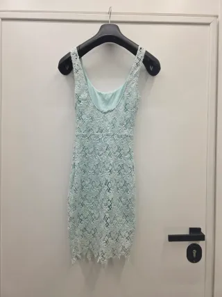 Vestito Zara verde acqua pizzo