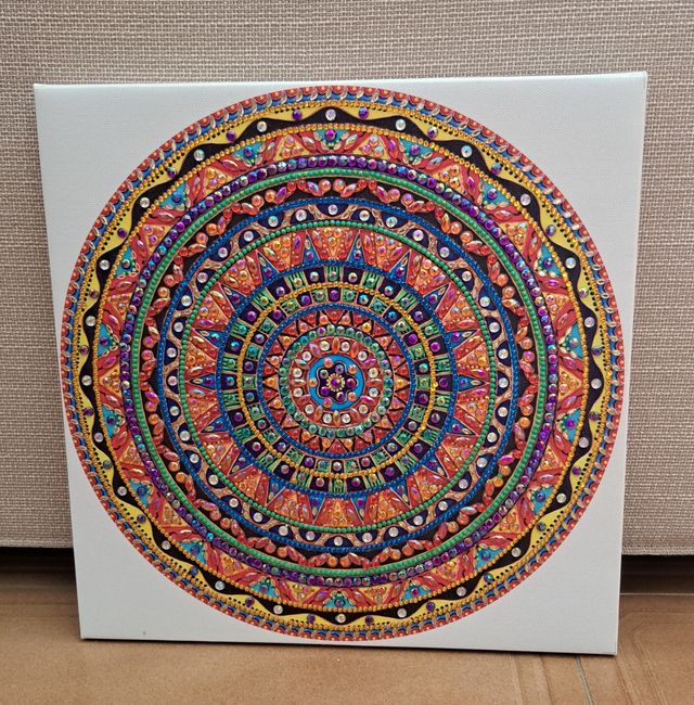 Pintura Diamante Mandala Hecha