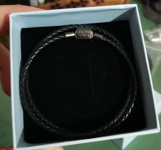 Pulsera Cuero Logo Star Wars