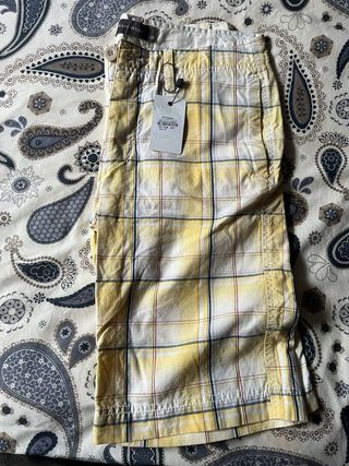 Bermudas de cuadros hombre