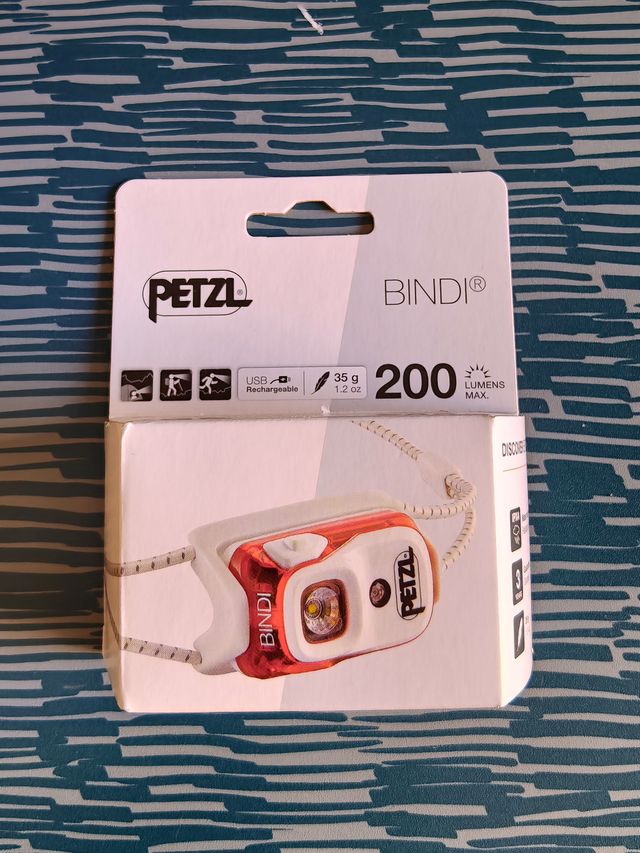 Linterna frontal Petzl Bindi 200 lúmenes