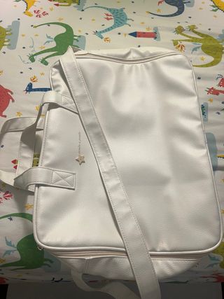 Maleta/Mochila recién nacido blanca