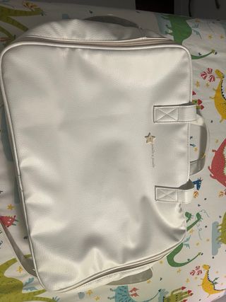 Maleta/Mochila recién nacido blanca