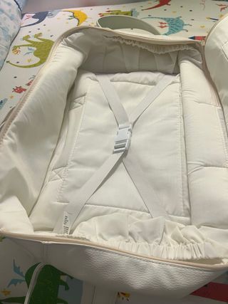 Maleta/Mochila recién nacido blanca