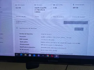 PC Gaming Intel i7 7700 32GB RAM GTX 1660