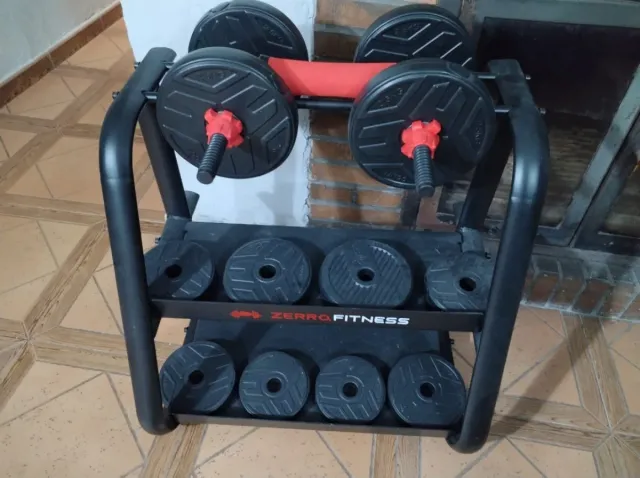 Conjunto Mancuernas, Barra y Banco