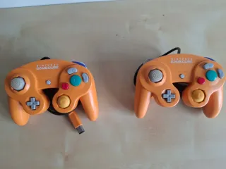 Mandos Nintendo Gamecube Naranja