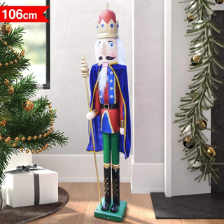 Soldato Schiaccianoci di Natale in Legno Gigante A